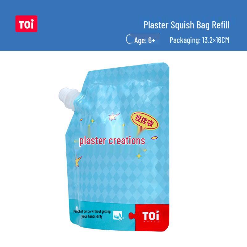 

TOI Children s DIY Plaster Coloring Bear Doll Artist Kit Plaster Creation - Squeeze Bag - 150g