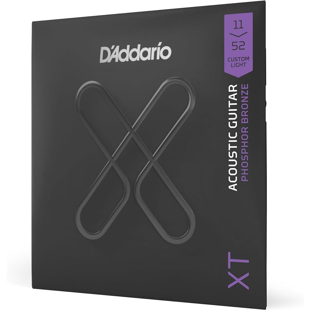 D'Addario Daddario Cordas para Violão Acústico Cordas Revestidas XT Bronze Fosforoso Custom Light .011-.0...