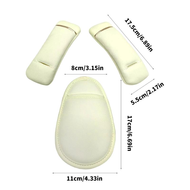 Premium PU Baby Strollers Accessories 3PCS Comfortable Shoulder Pads And Safety Covers For Infant Car Seats Travel Protection