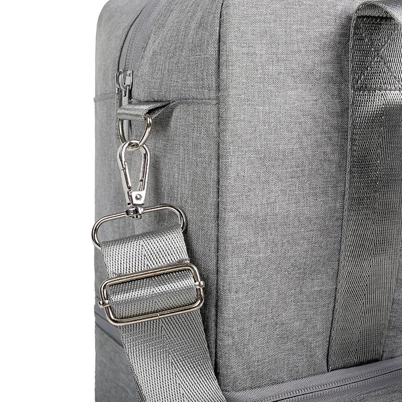 Convertible Waterproof Travel Bag: Attaches To Trolley, Worn Crossbody, or As Backpack for Wet/Dry Separation