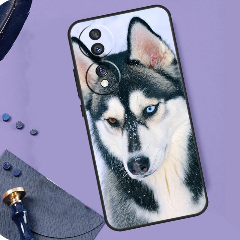 Animal Husky puppy For Honor X8a X9a X6a X7a X6 X7 X8 X9 X8b X9b Honor Magic 6 Pro 50 70 90 Magic 5 Lite Case