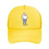 Tattooed Man in Casual Attire Standing Mesh Baseball Cap