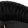 Cofton Gold Black Velvet Bar Stool