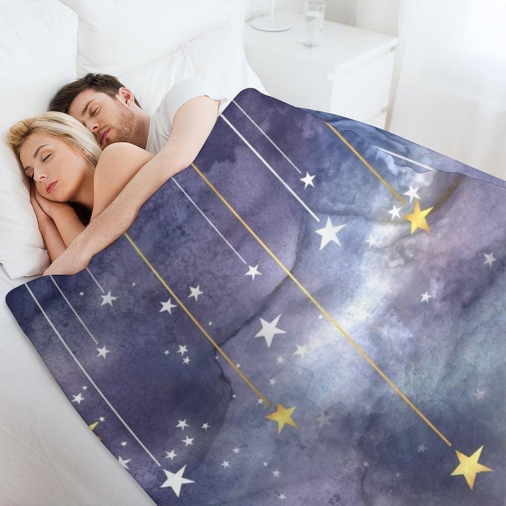 Falling Stars - ACOTAR Throw Blanket Personalized Gift Decorative Sofa Winter Beds Thermal Blankets