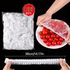 100Pcs Disposable Food Covers Plastic Fresh Keeping Bags Elastic Food Storage Covers For Fruit Plate