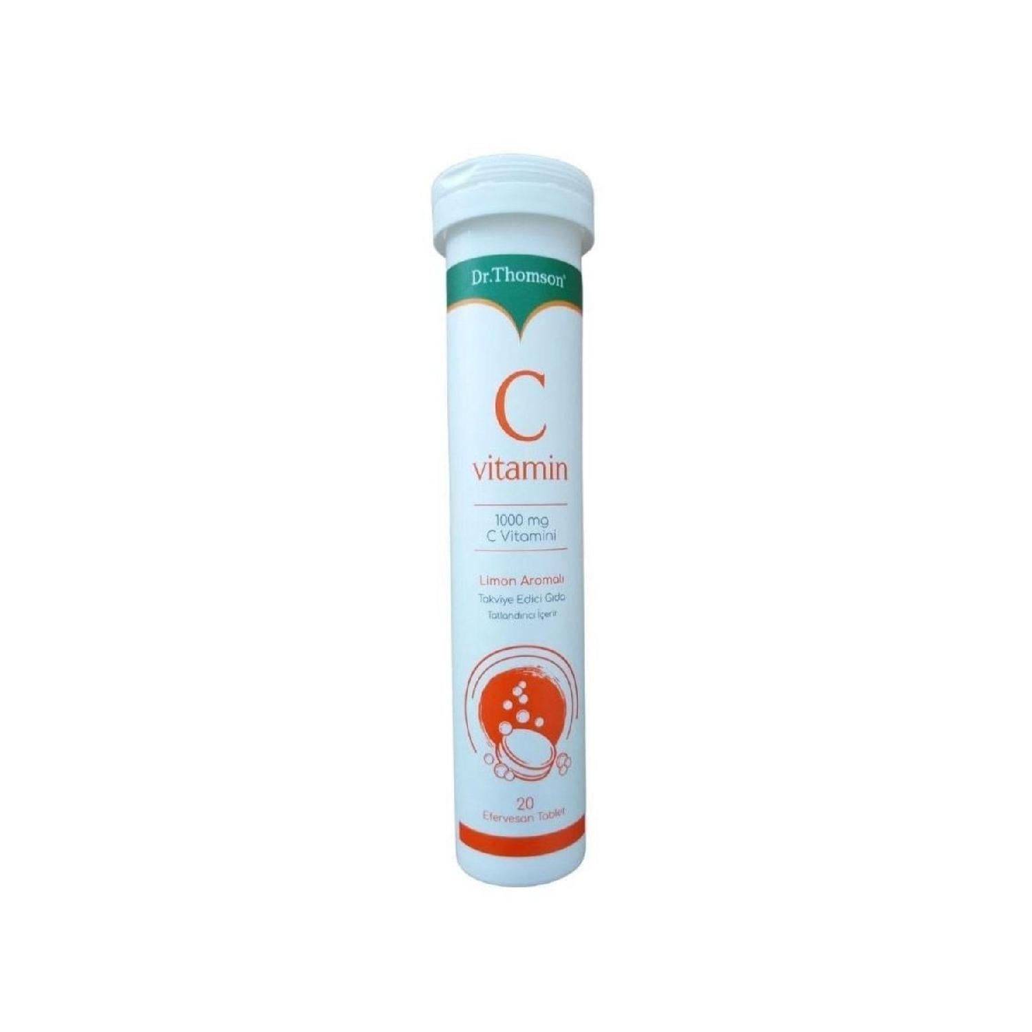

Vitamin C Lemon Flavored 1000 Mg 20 Effervescent Tablets