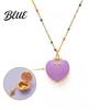 Beautiful Heart Necklace Openable Charm Necklace Box Pendant with Mini