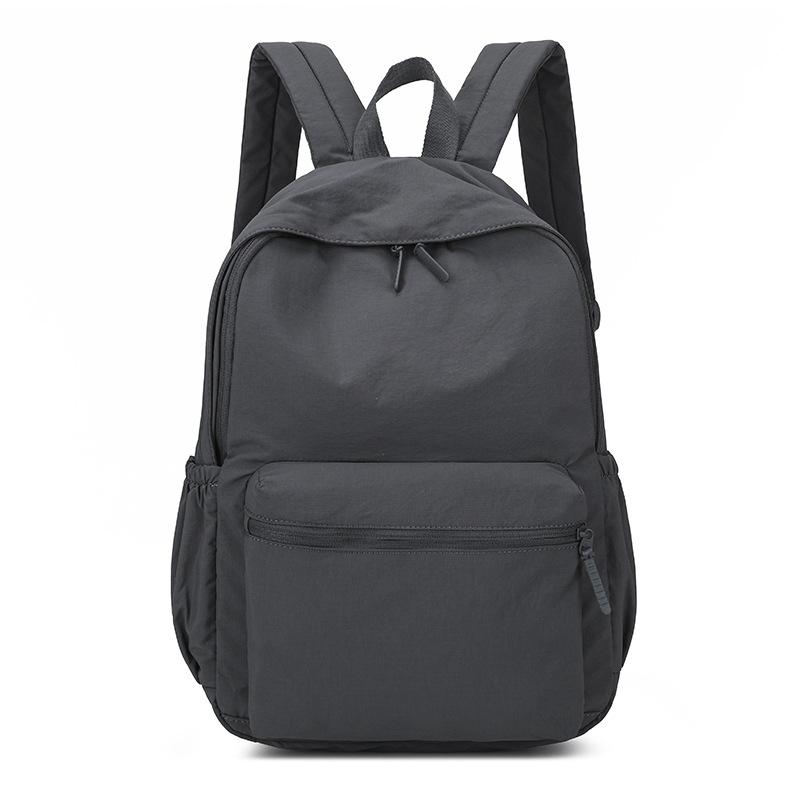 Schoolbag men's and women's casual multi-purpose lightweight large-capacity versatile backpack nylon cloth student class schoolbag commute travel