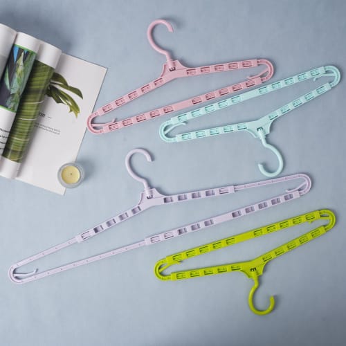 Folding Bath Towel Hanger, Slim, Wide, Folding Towel Hanger, Laundry Hanger, Clothes Hanger, Extendable, Folding Clothes Hanger, Suitable for Indoor a