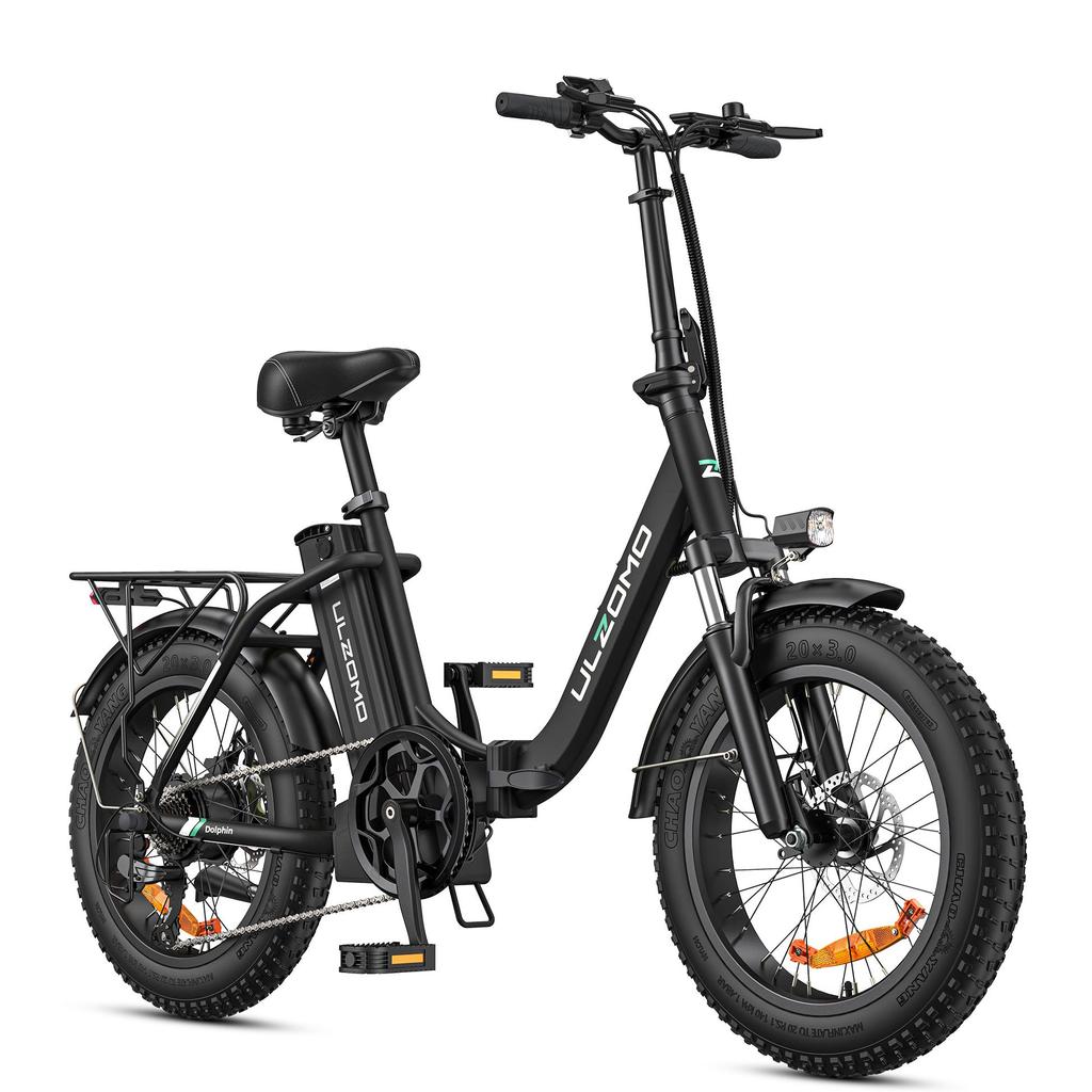 ULZOMO Dolphin E-Bike 250W Motor 48V13AH Battery Adult Electric Bicycle 20'' inch Tire Commuting Electric Bike City Riding