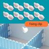 10Pcs/Lot Drawer Partition Accessories Extension Buckle Fixed Clip Drawer DIY Storage Clapboard Divider Sock Underwear Organizer