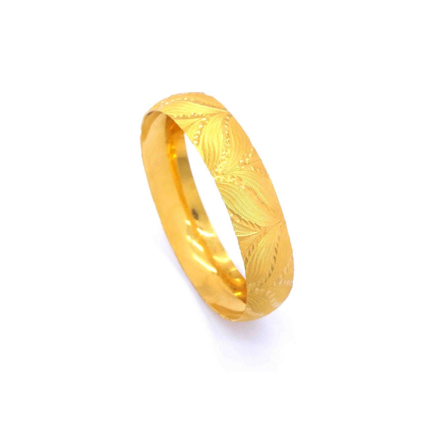 

22 Carat Gold Plated 15 Mm Patterned Bracelet Blz-1353 21 cm золотой
