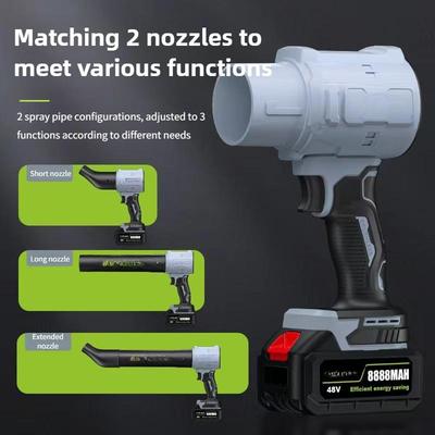 Handheld High Power Hair Dryer Lithium Ion Violent Turbo Fan Cordless Portable Electric Blower