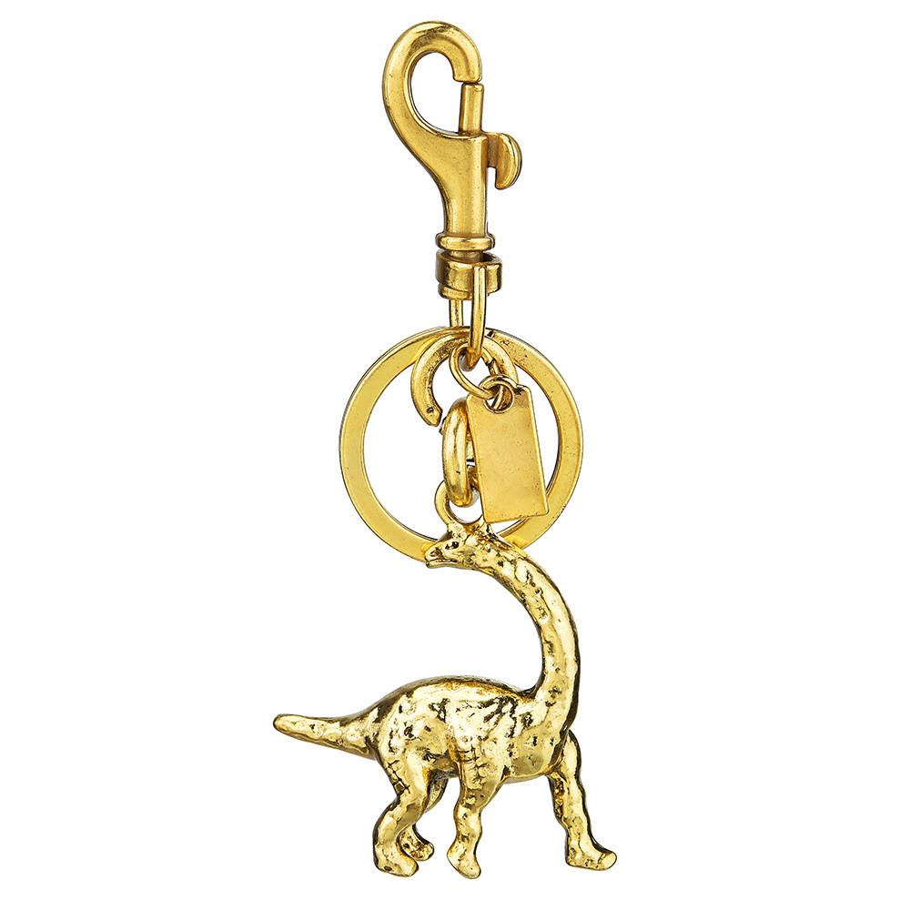 Dinosaur Bag Charm Keychain With Gold Plating For Cute Animal Bag Accessory