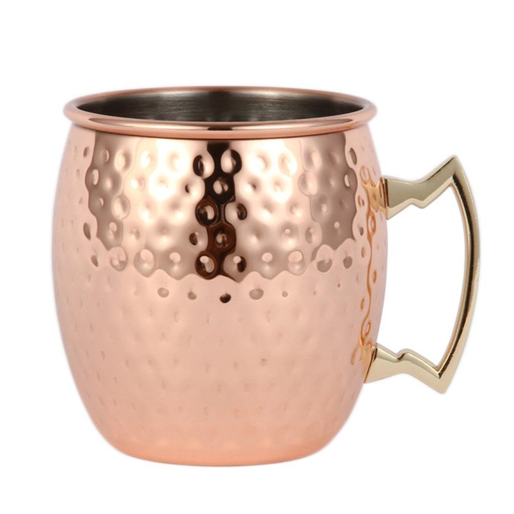 550ml Water Cup Rustless Steel Drinking Tumbler Irregular Mug  Restaurant Drink Display
