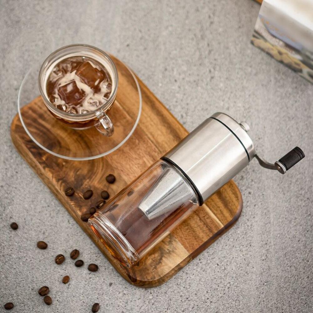 Manual Travel Coffee Mill with Filter Coffee Grinding Machine Household Coffee Drip Bottle  Outdoor