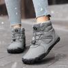 Unisex Waterproof Non-Slip Winter Hiking Boots with Plush Lining