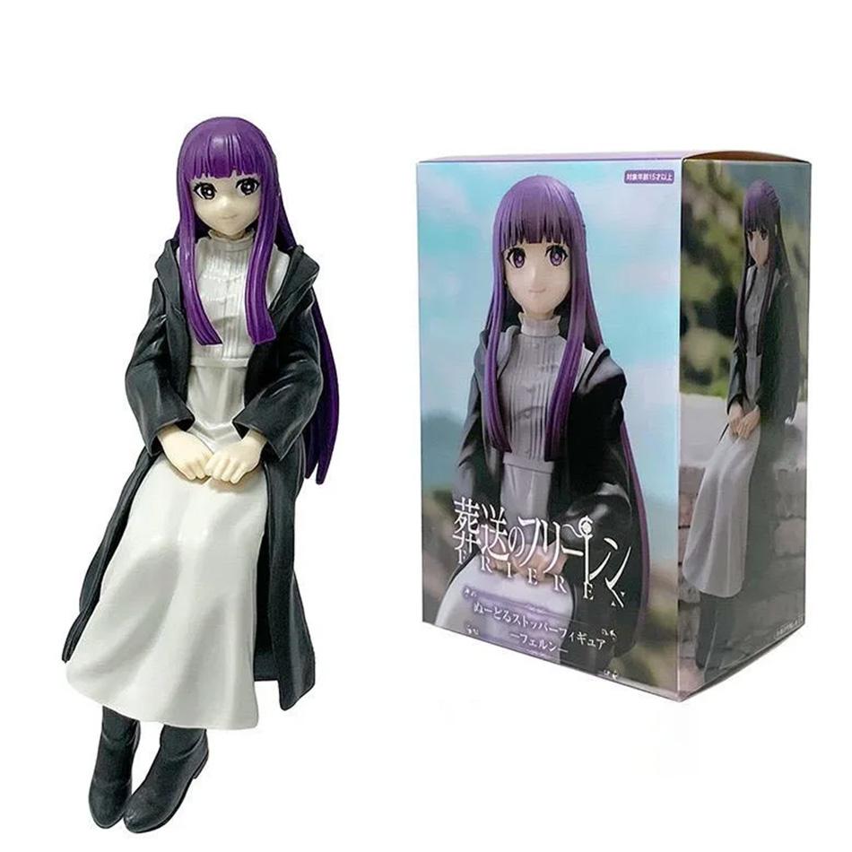 14Cm Sousou No Frieren Anime Girl Action Figure Collectible Model Toy Noodle Stopper Frieren Beyond Journey'S End