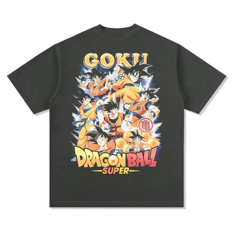 Dragon Ball Japanese Anime Cotton Y2K Tshirt Summer Men and Women Anime Enthusiasts Casual Ventilate Fashion Streetwear Shirt