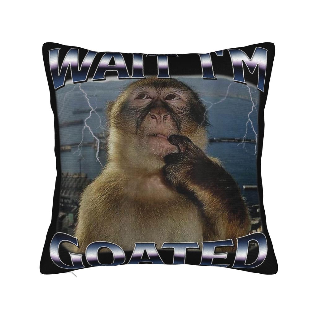 Thinking Monkey Meme Pillowcases Accessories Printing Cushion Cover Decorative Pillow Case Cover Home Multi Size