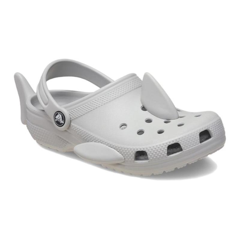 Crocs Resin Comfortable and Versatile Children's Sandals Grey Children's Model