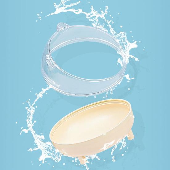 Bañera para hámster Resistente a caídas Forma bonita Fácil de lavar Panorámica Transparente Gran espacio de descanso Doble uso