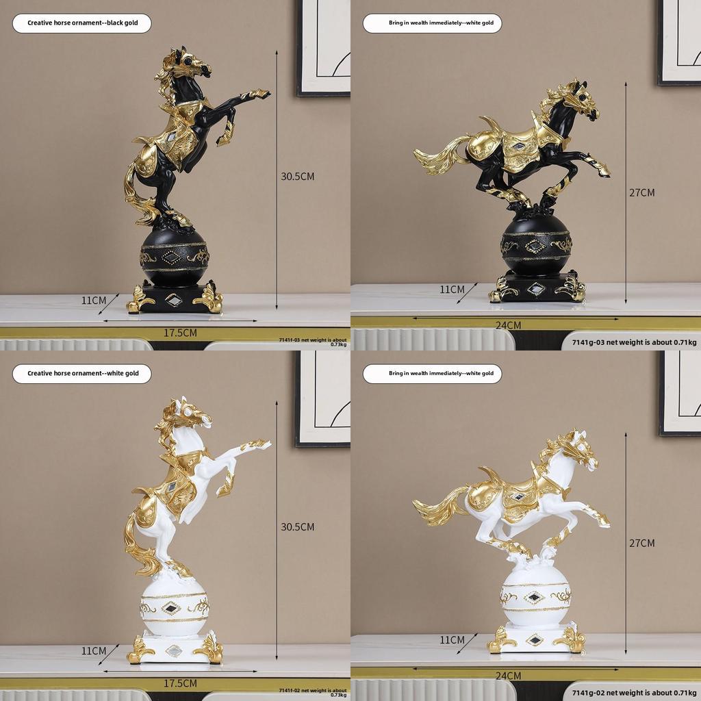 Modern Art Resin Horse Sculpture For Office Desk Decor Gift For Home Or Business