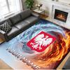 Crystal Velvet Rug Custom Name Text, Soft Non Slip Floor Mat Home DecorPoland Football