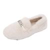 Internet Celebrity Versatile Casual Versatile Wool Slippers Women 2025 Autumn New Wear Heightened Thick-soled Lamb Wool Cotton Mop