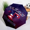 Texas Baseball Umbrella 8-Frame for Travel, Camping, Casual Lightweight Portable Umbrella, Essential for Every Family Holidays Gift