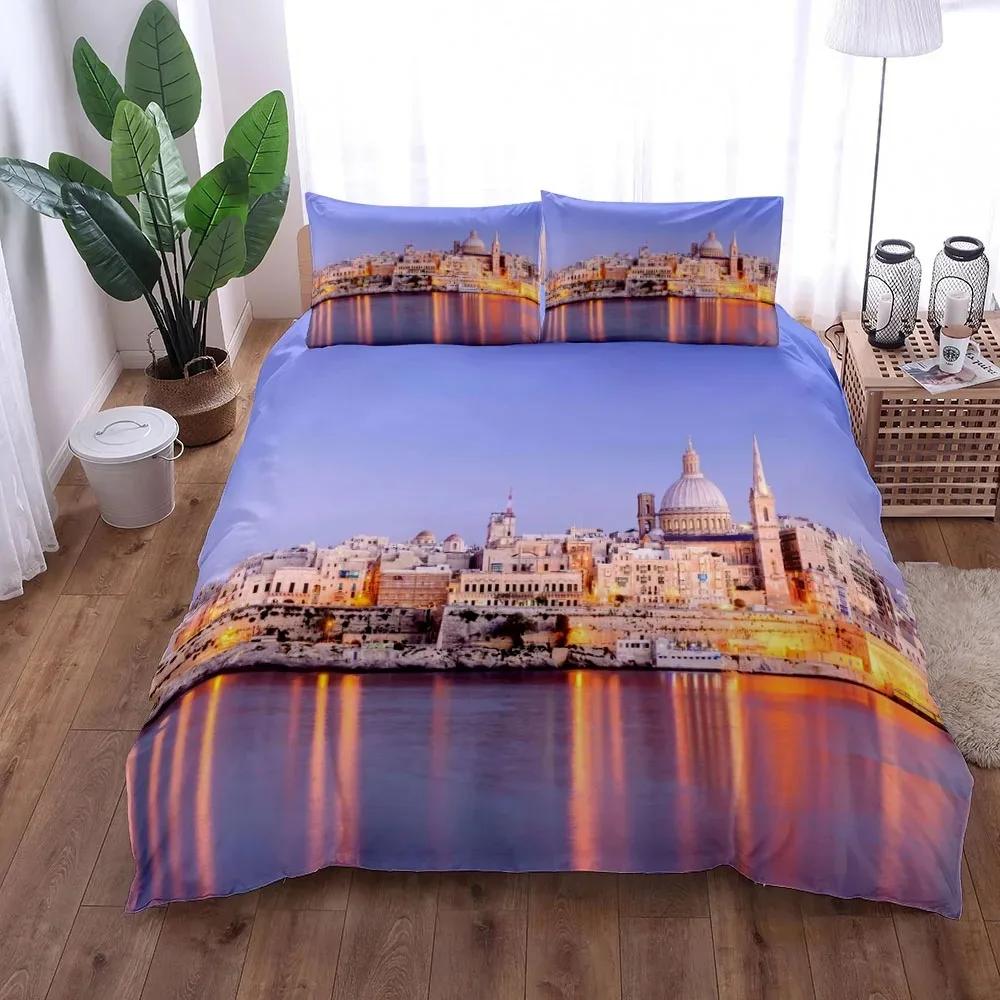 Notre Dame de Paris Bedding Set King Queen Double Full Twin Single Size Bed Linen Set 70x133cm 2pcs