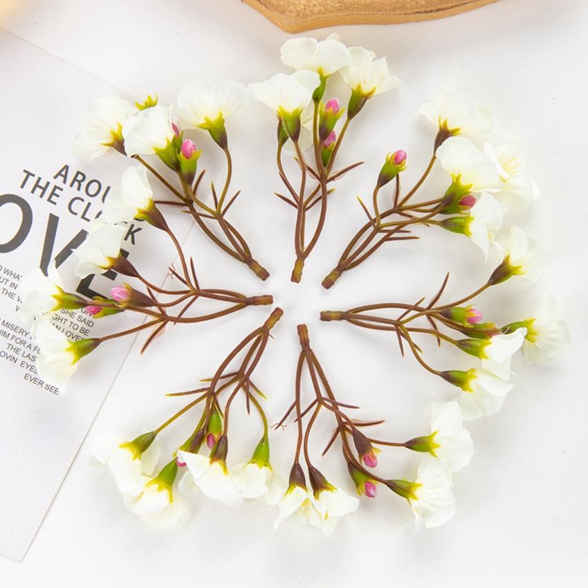 

40/80Pcs Silk Artificial Flowers Rose Hotsale Christmas Wreath Home Festival Outdoor Garden Wedding Decor Diy Gift box Scrapbook 40pcs