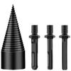 Electric Firewood Splitter Cone for Drill Impact and Hammer Use