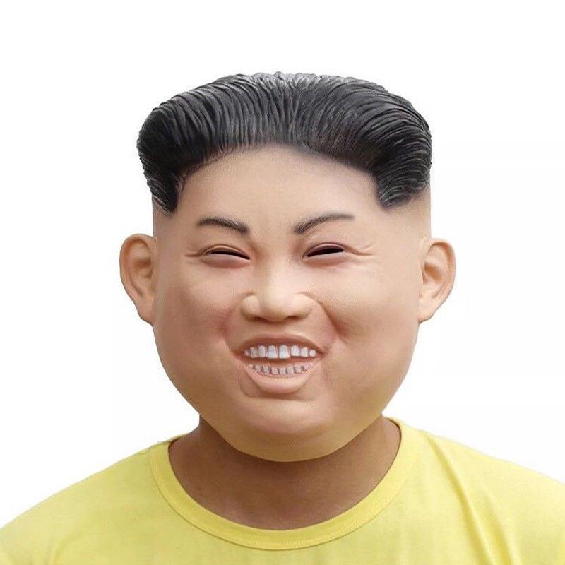 Kim Un Jong Trump Menselijk Gezicht Masker Latex Halloween Feest Masker Kostuum Verkleed