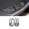 Window Lift Switch Panel Cover Trim Sticker Replacement Accessories Carbon Fiber For Skoda Kodiaq 2017- Accessories