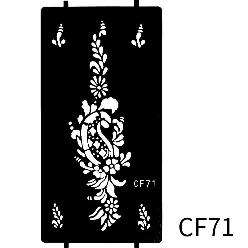 

Beauty Sticker Inkjet Tattoo Sticker Indian Hollow Template Tattoo Sticker 96 * 186Mm (die)