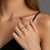 S925 Sterling Silver Flower & Butterfly Adjustable Ring for Women - Unique Design