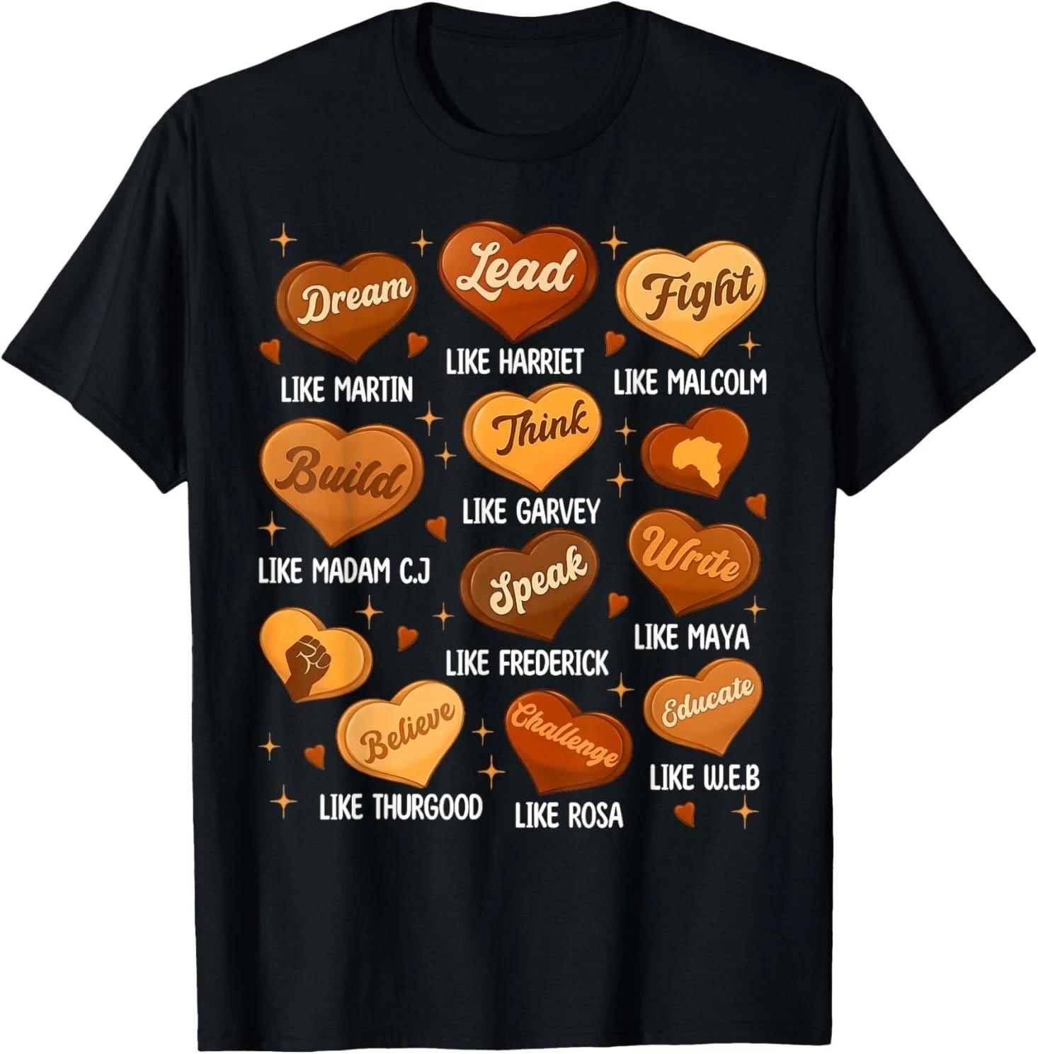 Black History Month Black Leaders African American Teachers T shirt XL