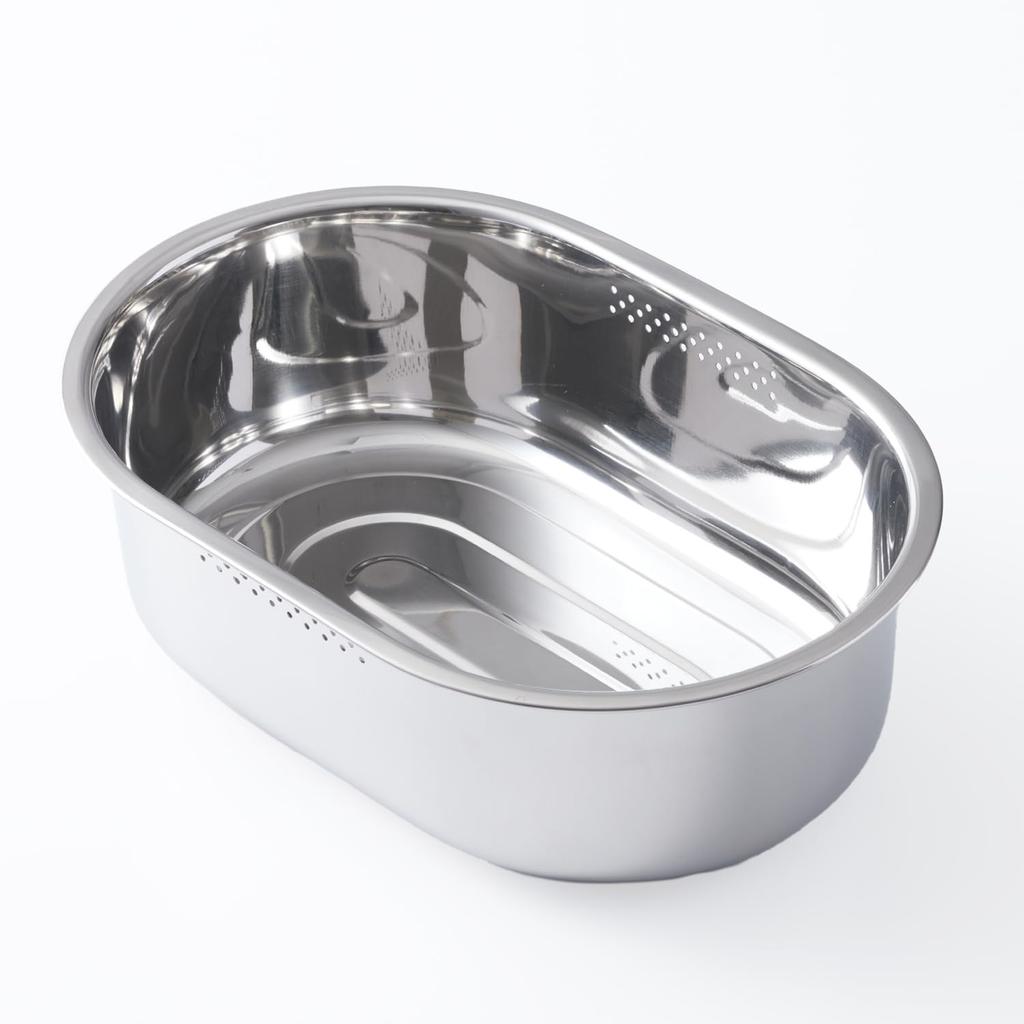 KAI Washing Tub, Oval Shape, with Rubber Feet, New Cook Day DF1489