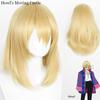 Gold-colored Howl Cosplay Wig With Realistic Scalp Top