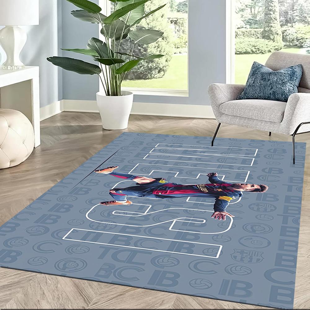 Messi 504 Floor Mat Suitable for Foyer Study Room Game Room Playrooms Antislip Carpet Decorate Offices Gift for Festivals
