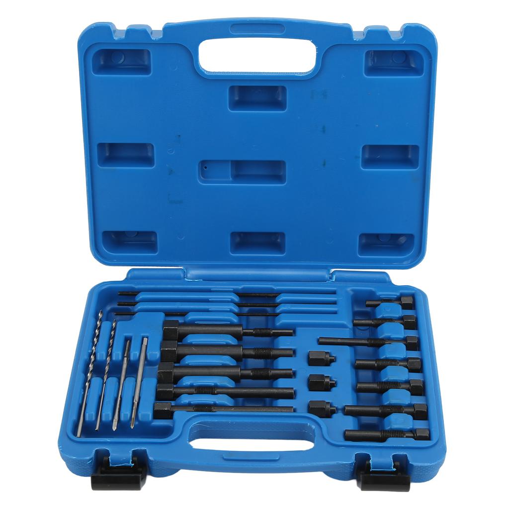 22PCS Set Glow Plug Electrodes Removal Tool Kit Metal Portable Complete with Storage Box
