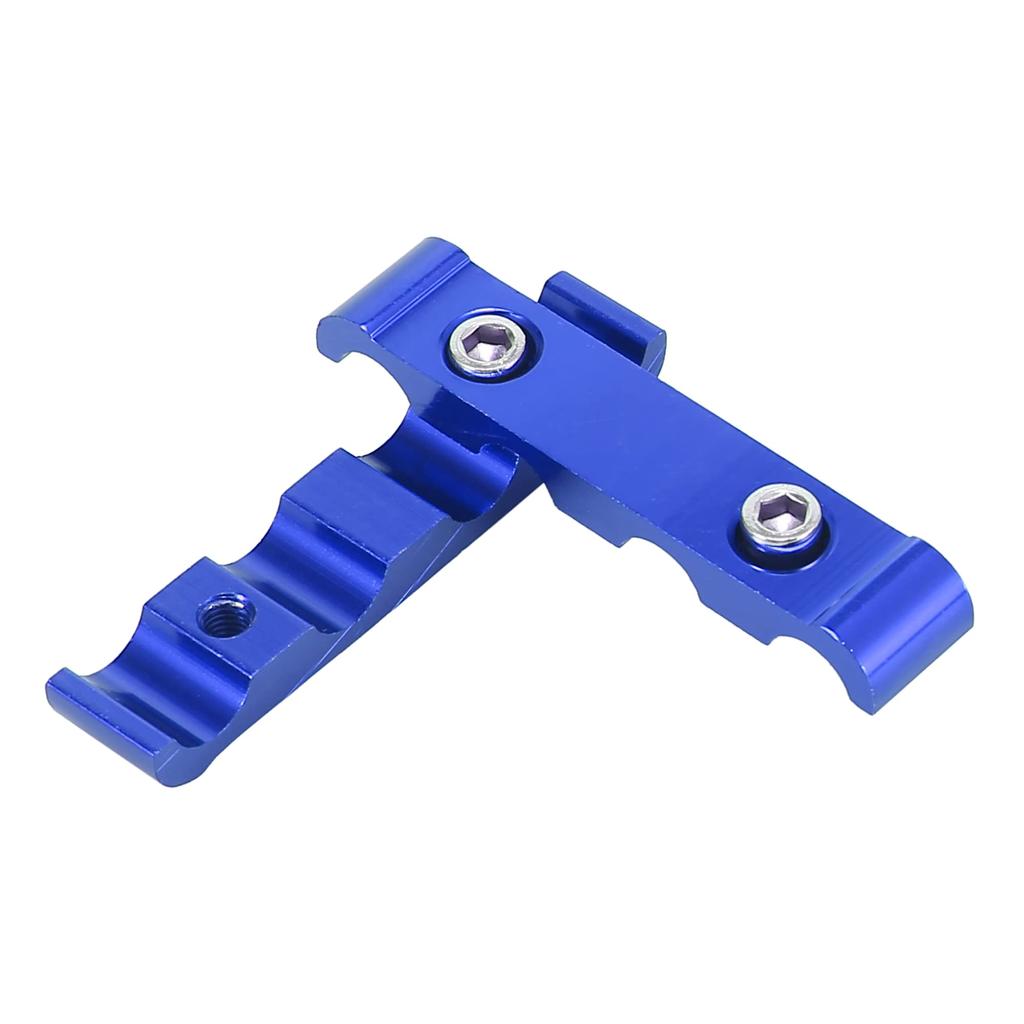X AUTOHAUX Engine Spark Plug Wire Separator Loom Divider Organizer Clamp Aluminum Alloy 28mm Set of 2 Blue
