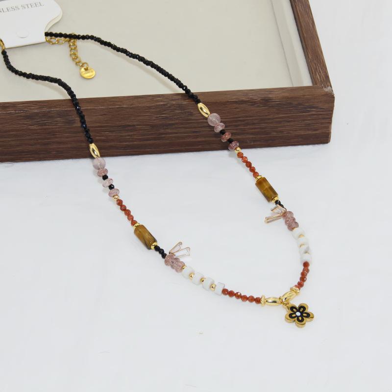 Doğal Siyah Spinel El Yapımı Choker - Şık Avrupa & Amerikan Tasarımı