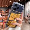 Gold Foil God of Wealth iPhone 17 Pro Max Case Full Coverage Shockproof Silicone Transparent Creative Premium New Year Edition