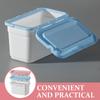 DOITOOL 3-Piece Large Capacity Plastic Laundry Bead Storage Box with Lid, 7.2" x 4.1" x 3.9" for Laundry Powder Storage and Detergent Storage