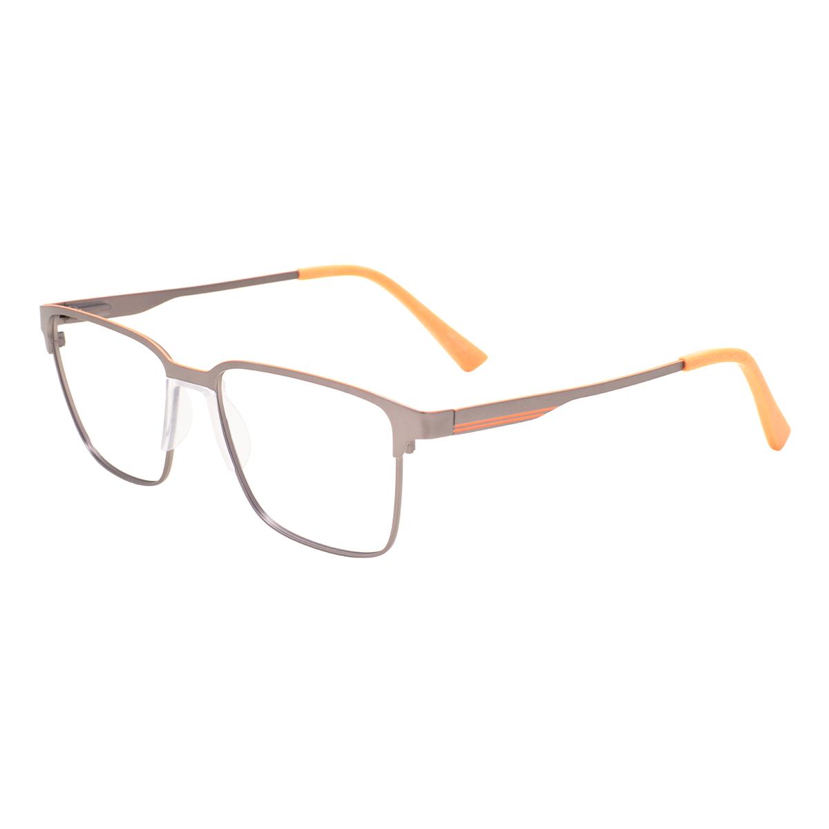 

Men s Square Metal Prescription Glasses Classic Fashion Rectangle Myopia Progressive Eyeglasses Driving Reading Optical Eyewear Single Version&1.56&None коричневый