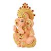 Ganesh Idol Murti Statue for Car Dashboard Gift Ceramic Terracotta Gold Plated Ganesha Ganpati Idols Showpiece