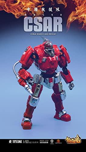 TOYSCOMIC FORGING SOUL Series AGS 23 CV Type 39 Fire Department Mobile Unit 1/60 Scale Alloy, ABS, and PA Pre-painted Complete Figure