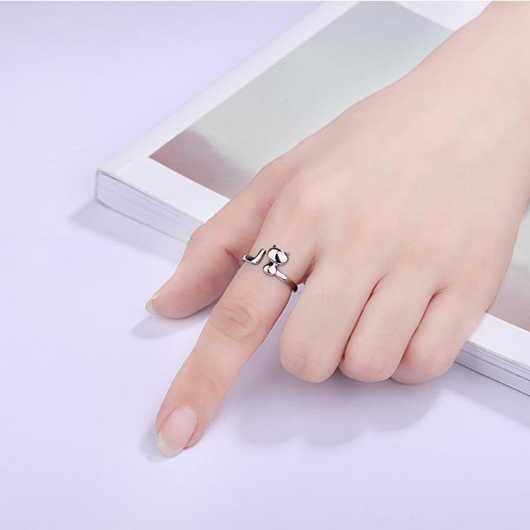 925 Sterling Silver Ring AAA Zircon Adjustable Simplicity Fashion Exquisite Women Jewelry Accessories Wedding Party Gift